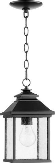 Pearson 13" 1 Light Outdoor Pendant in Textured Black