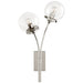 Prescott Two Light Wall Sconce in Polished Nickel