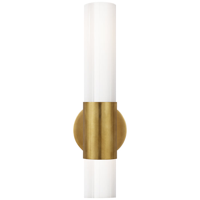 Penz Two Light Wall Sconce in Hand-Rubbed Antique Brass