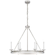 Launceton Six Light Chandelier in Polished Nickel