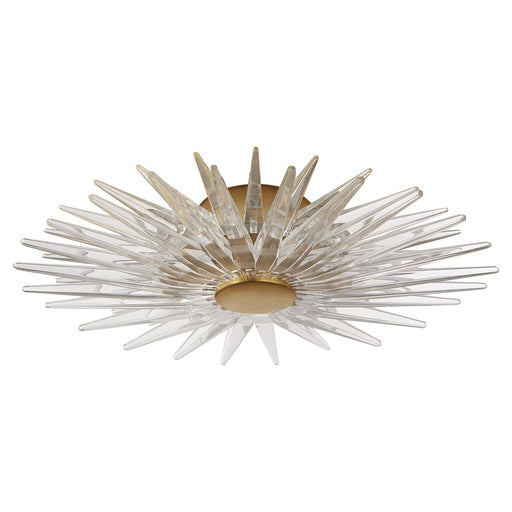 Quincy Small Flush Mount in Antique-Burnished Brass