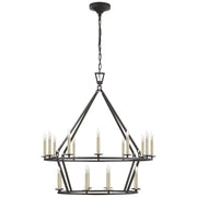 Darlana 20 Light Chandelier in Aged Iron