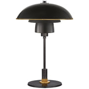 Whitman Desk Lamp in Bronze and Hand-Rubbed Antique Brass