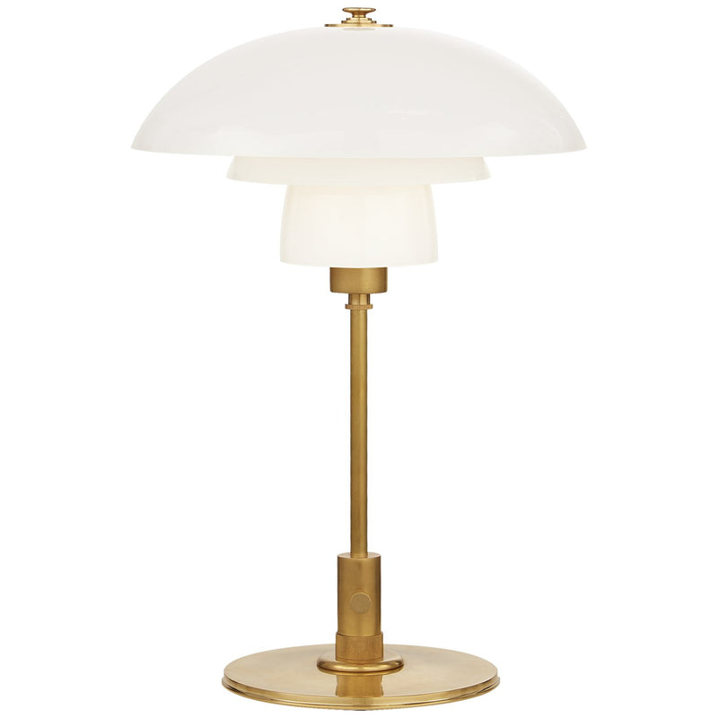 Whitman Desk Lamp in Hand-Rubbed Antique Brass