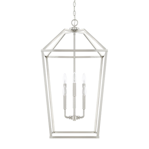 Birch 6-Light Foyer Pendant in Brushed Nickel - Lamps Expo