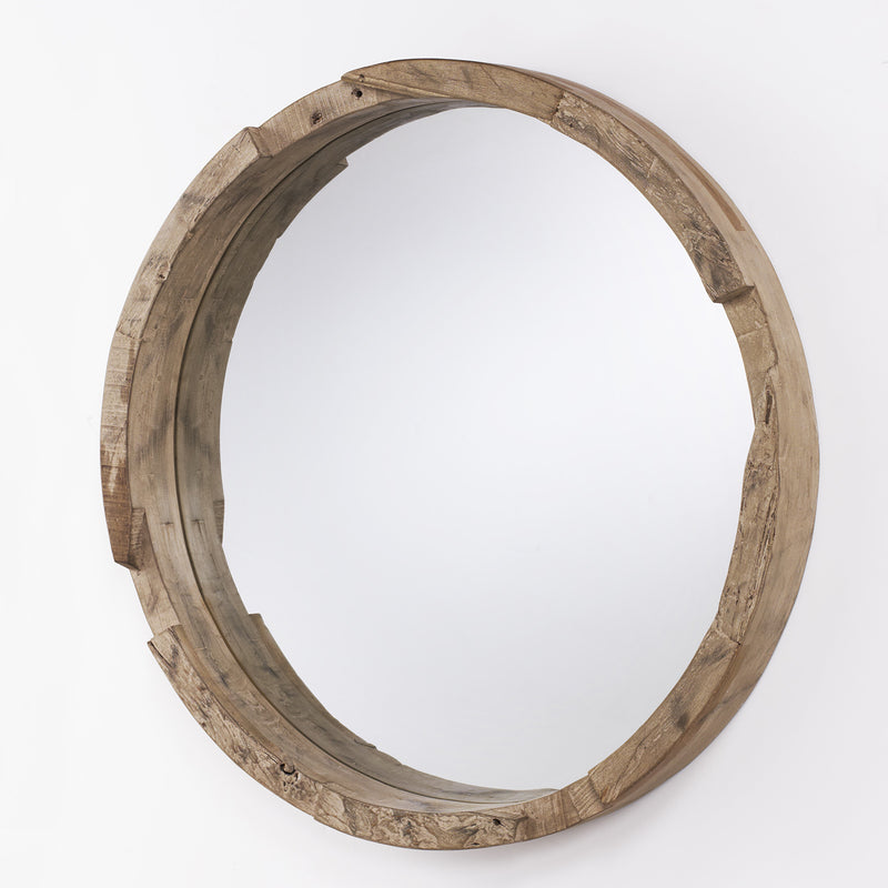 Mirror in Natural Wood - Lamps Expo