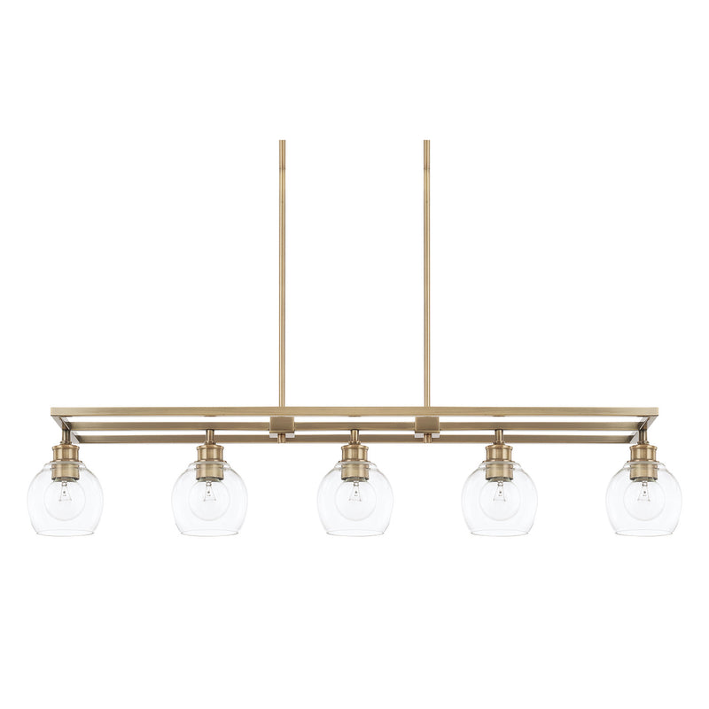 Mid-Century 5-Light Island Chandelier - Lamps Expo