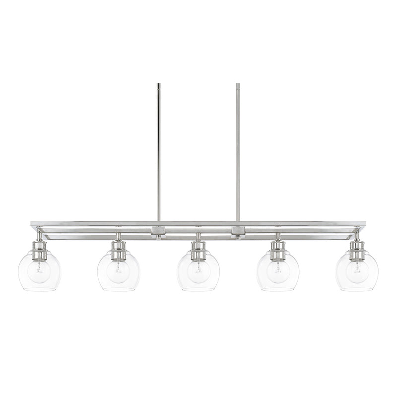 Mid-Century 5-Light Island Chandelier - Lamps Expo