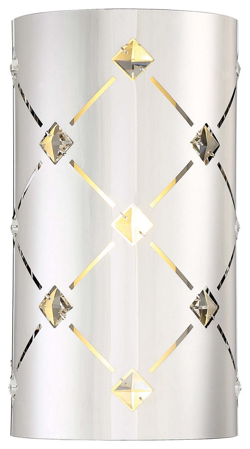 Crowned LED Wall Sconce in Chrome
