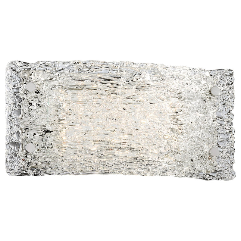 Forest Ice 12" LED Wall Sconce in Chrome