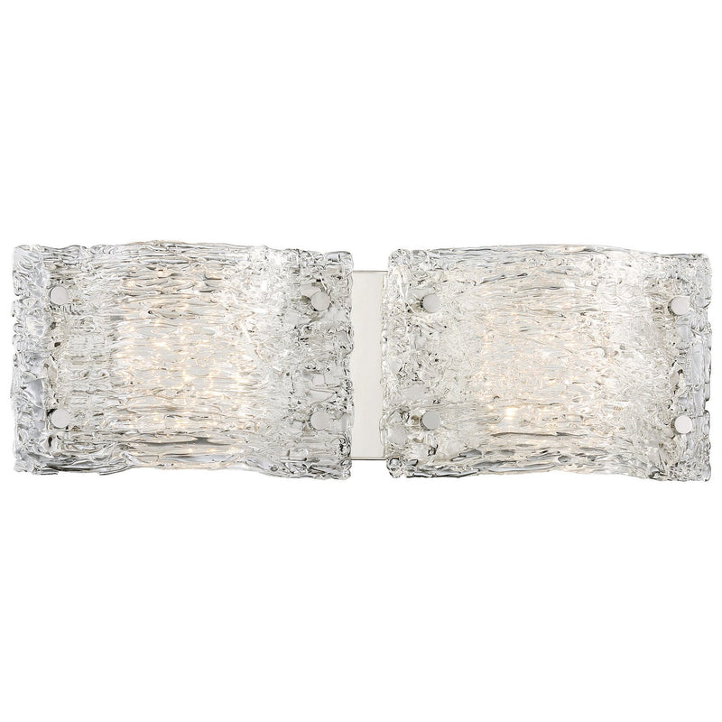 Forest Ice 2-Light LED Bath Vanity Light in Chrome