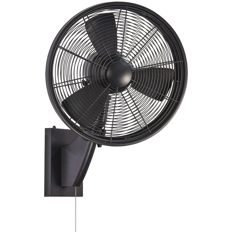 Anywhere 15" Outdoor Wall Mount Fan in Matte Black