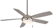 Lun-Aire 54" LED Ceiling Fan in Brushed Nickel / Silver
