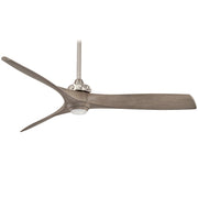 Aviation 60" LED Ceiling Fan in Brushed Nickel / Ash Maple