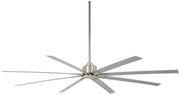Xtreme H2O 84" Outdoor Ceiling Fan in Brushed Nickel Wet / Silver
