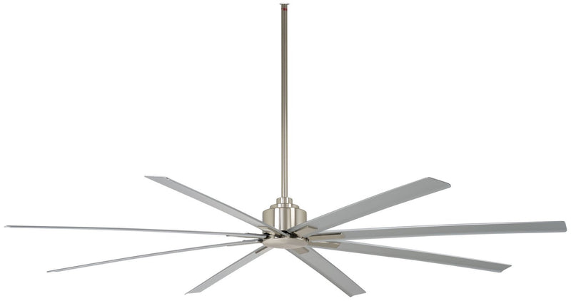 Xtreme H2O 84" Outdoor Ceiling Fan in Brushed Nickel Wet / Silver