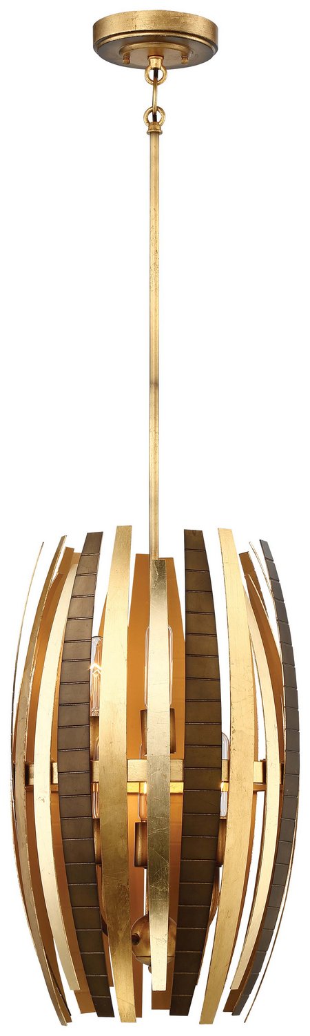 Manitou 6-Light 13" Pendant in Ardor Gold