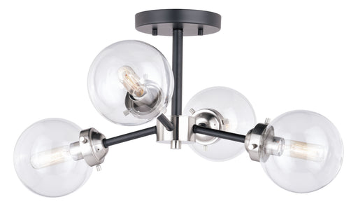 Orbit 20" Semi-Flush Mount in Satin Nickel and Oil Rubbed Bronze