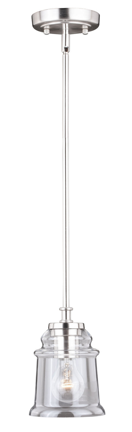 Toledo Mini Pendant in Satin Nickel