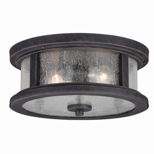 Cumberland 13" Outdoor Flush Mount Rust in Rust Iron