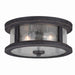 Cumberland 13" Outdoor Flush Mount Rust in Rust Iron