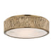 Crispin Large LED Flush Mount in Aged Brass