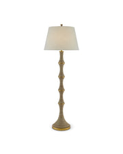 Bourgeon Floor Lamp in Natural / Contemporary Gold Leaf
