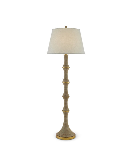 Bourgeon Floor Lamp in Natural / Contemporary Gold Leaf
