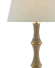 Bourgeon Floor Lamp in Natural / Contemporary Gold Leaf