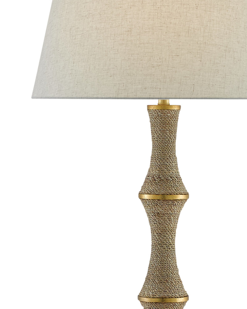 Bourgeon Floor Lamp in Natural / Contemporary Gold Leaf