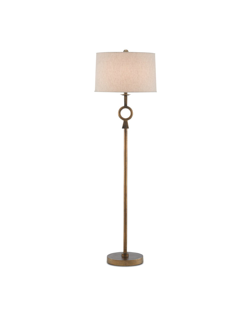 Germaine Floor Lamp in Antique Brass