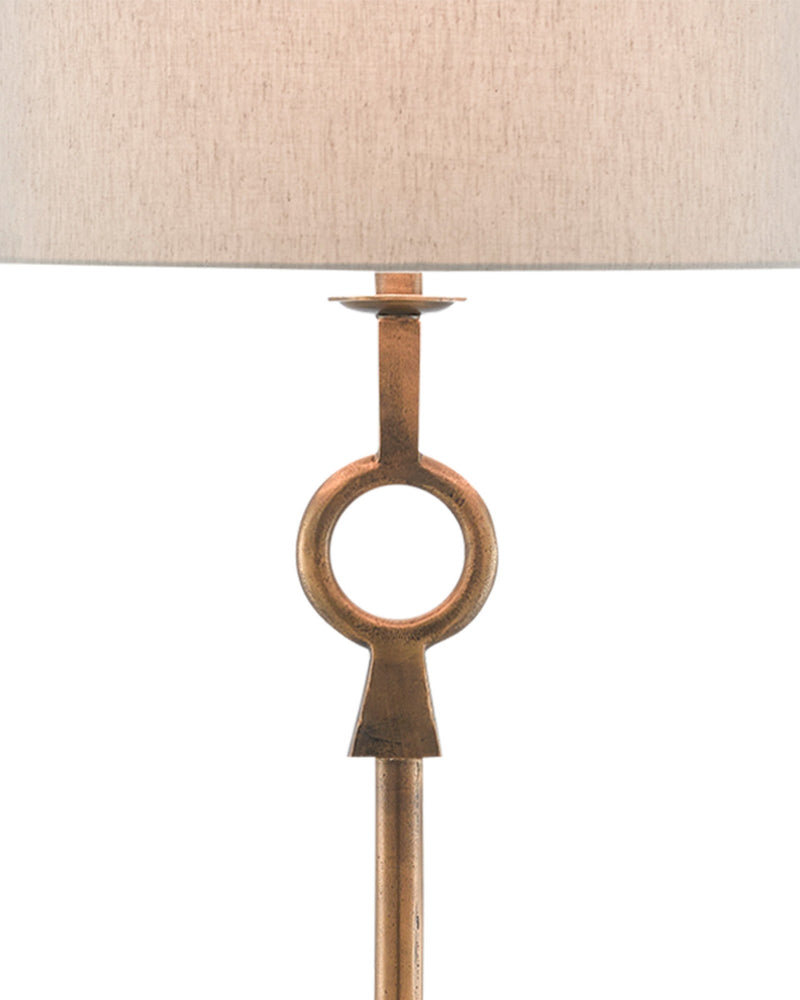 Germaine Floor Lamp in Antique Brass