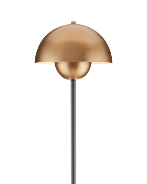 La Rue Floor Lamp in Brushed Brass / Black