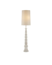 Malayan Floor Lamp in Whitewash