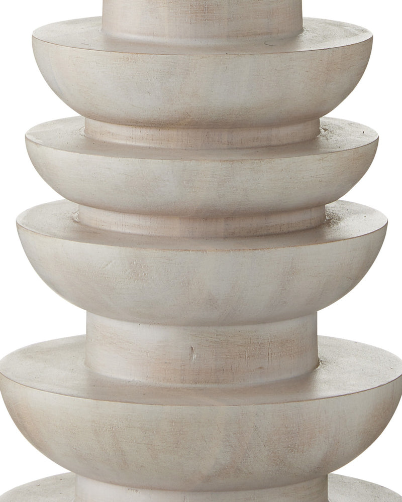 Malayan Floor Lamp in Whitewash
