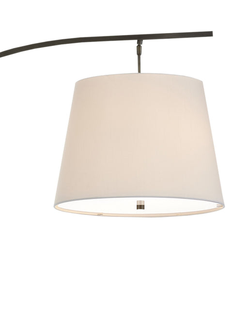 Cloister Medium Arc Floor Lamp in Oil Rubbed Bronze / White