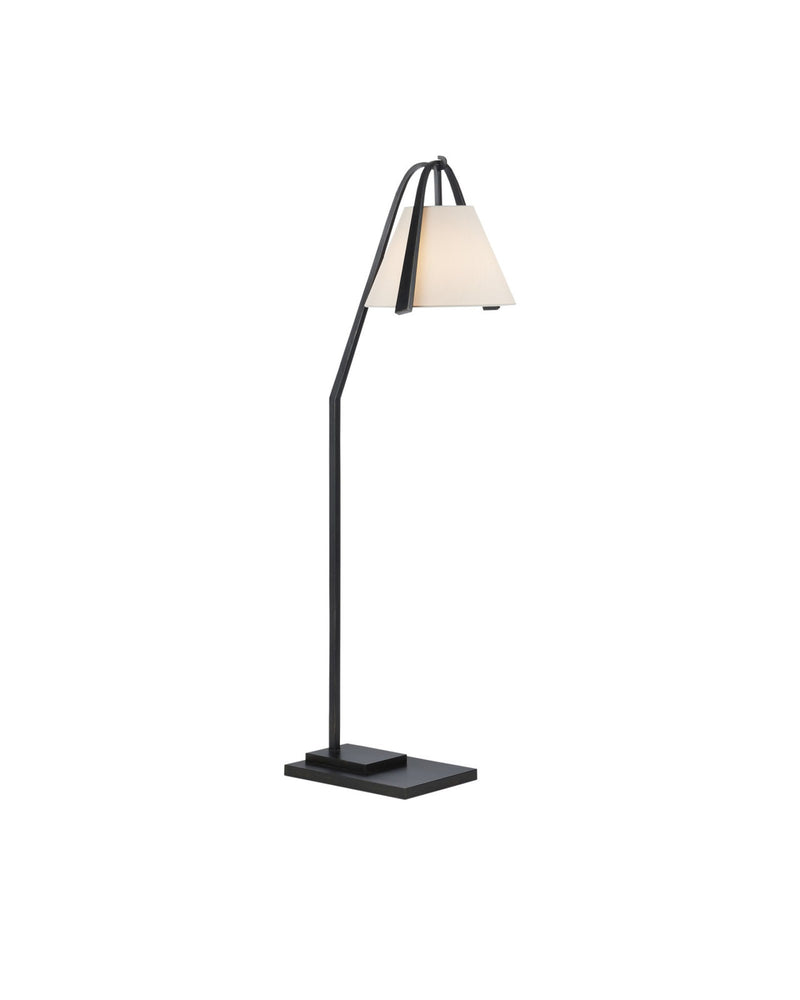 Frey Floor Lamp in Satin Black