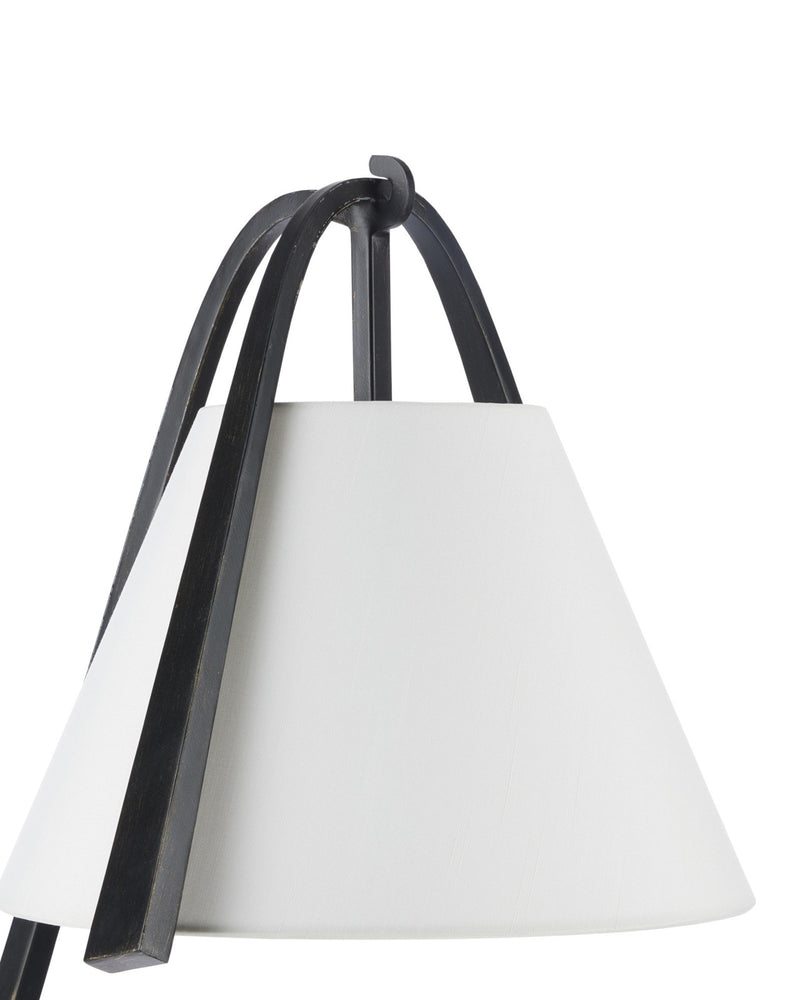 Frey Floor Lamp in Satin Black