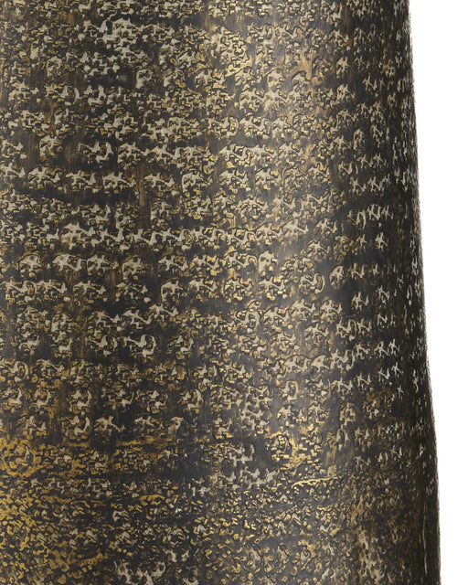 Brigadier Floor Lamp in Antique Brass / Black / Whitewash