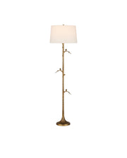 Piaf Floor Lamp in Antique Brass