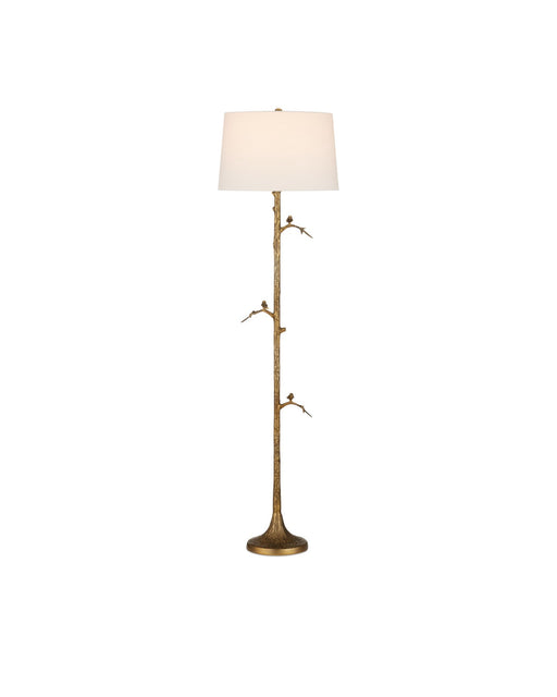 Piaf Floor Lamp in Antique Brass