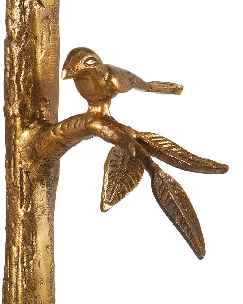 Piaf Floor Lamp in Antique Brass