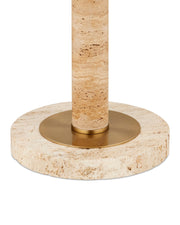 Miles Floor Lamp in Natural / Polished Brass