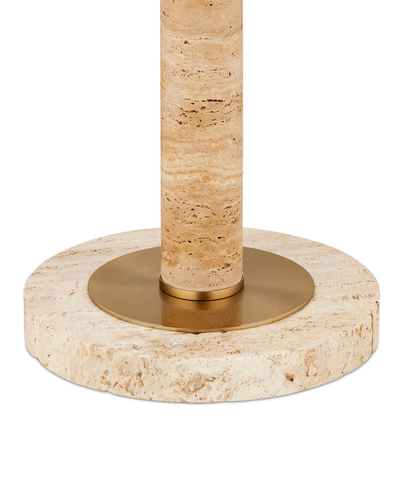 Miles Floor Lamp in Natural / Polished Brass