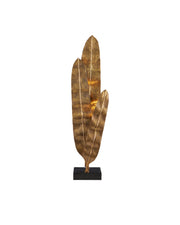 Musa Floor Lamp in Vintage Brass / Black