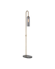 Severn Floor Lamp in Antique Brass / Oil Rubbed Bronze / Smoke