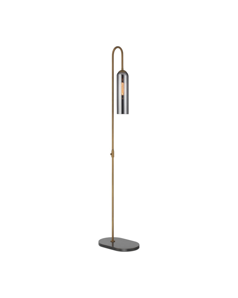 Severn Floor Lamp in Antique Brass / Oil Rubbed Bronze / Smoke