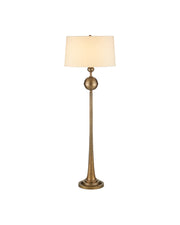 Boullee Floor Lamp in Antique Brass