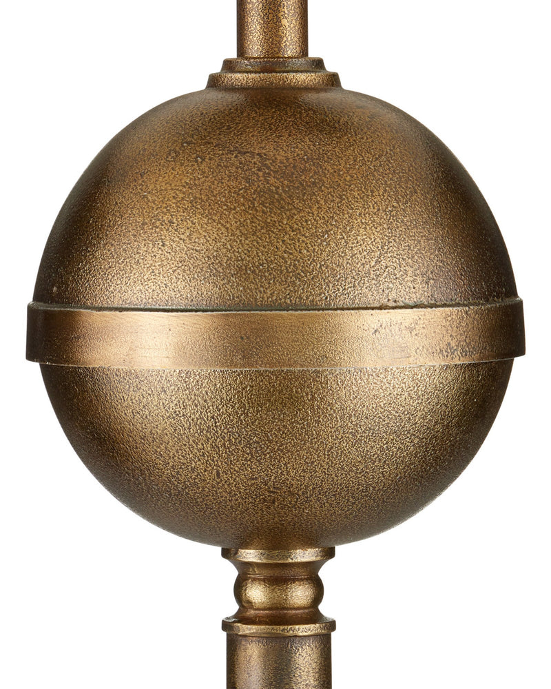 Boullee Floor Lamp in Antique Brass