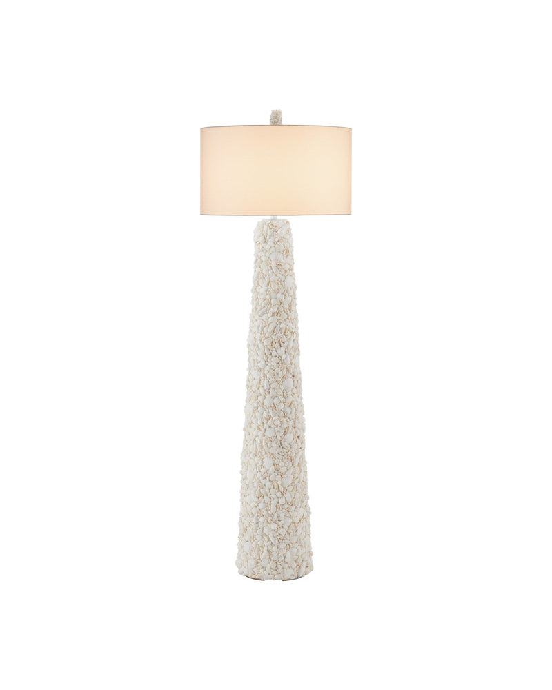 Turbinella Floor Lamp in Sugar White / Natural